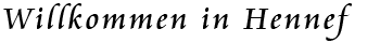 Willkommen in Hennef